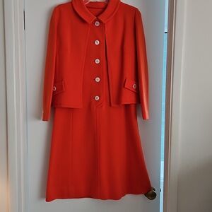 Rare 1960s Kimberly Knits dress & jacket, SM
